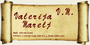Valerija Marelj vizit kartica